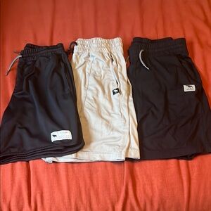 Abercrombie Kids' Black and Light Gray Active Shorts - bundle of 3
